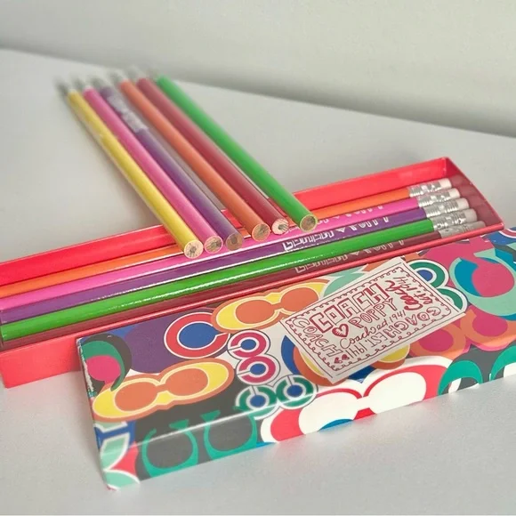 BNIB - Coach Poppy Limited Edition Collectors 12 Piece Pencil Box Set - Picture 11 of 12